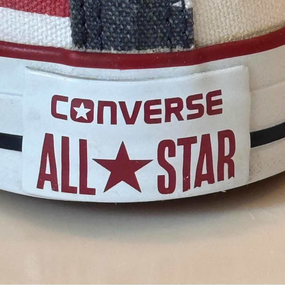 Converse Chuck Taylor All Star US Flag Low Top Sneakers Unisex M 9.5 W 11.5 - Picture 9 of 16